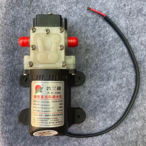 新款微型直流隔膜水泵12V24V25W35W45W电动喷雾器高压包邮