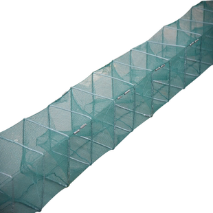 虾笼渔网鱼网捕鱼专用龙虾自动折叠加厚鱼笼子黄鳝笼抓河虾地网