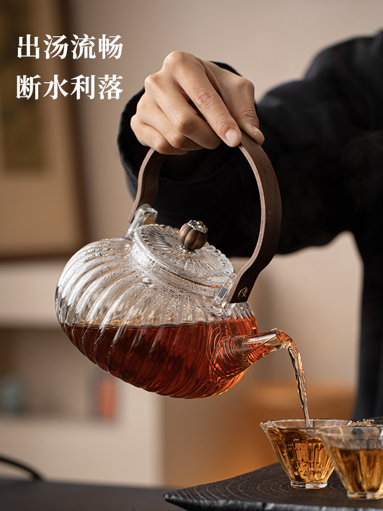 玻璃茶壶2025新型制茶水壶家用大容量围炉吊水壶耐高温电热陶瓷炉