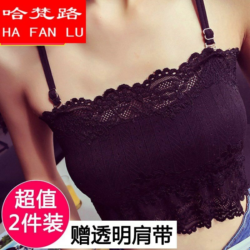 美胸吊带美背防走光2020新款内衣女网红背心式个性韩版聚拢夏季。
