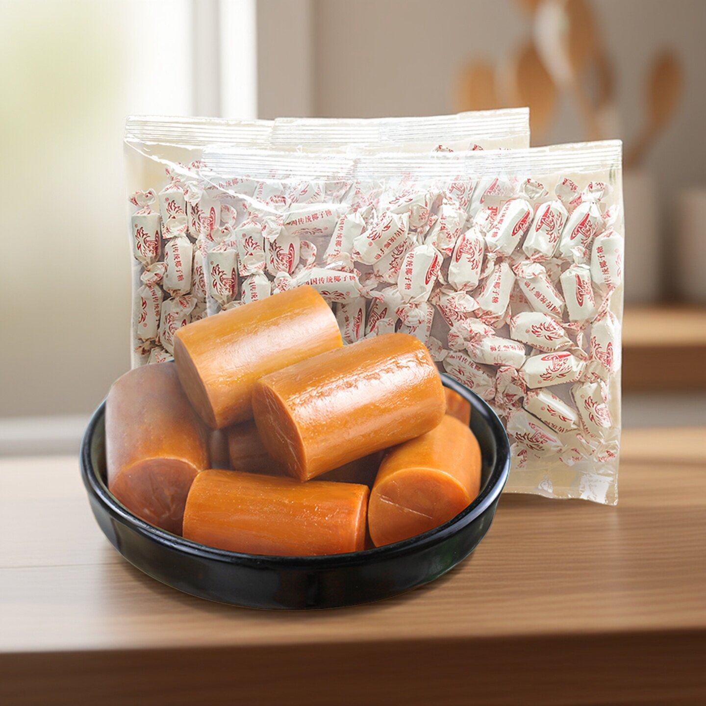 南国传统椰子糖海南特产小吃零食500g200g袋装椰奶糖散装糖果硬糖