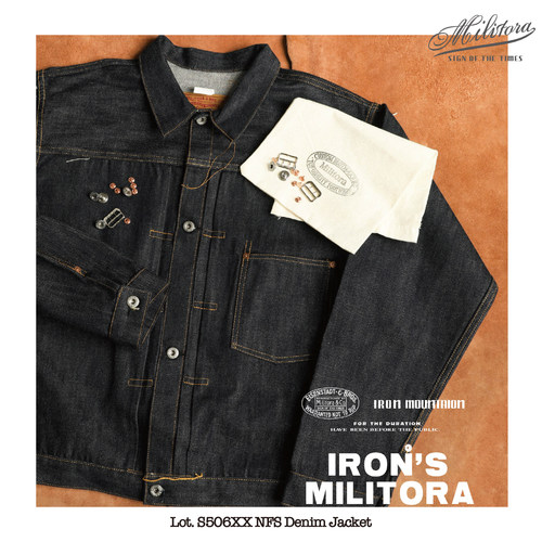 Iron'sMilitora S506XX NFS大战牛仔夹克短身美式复古原牛外套