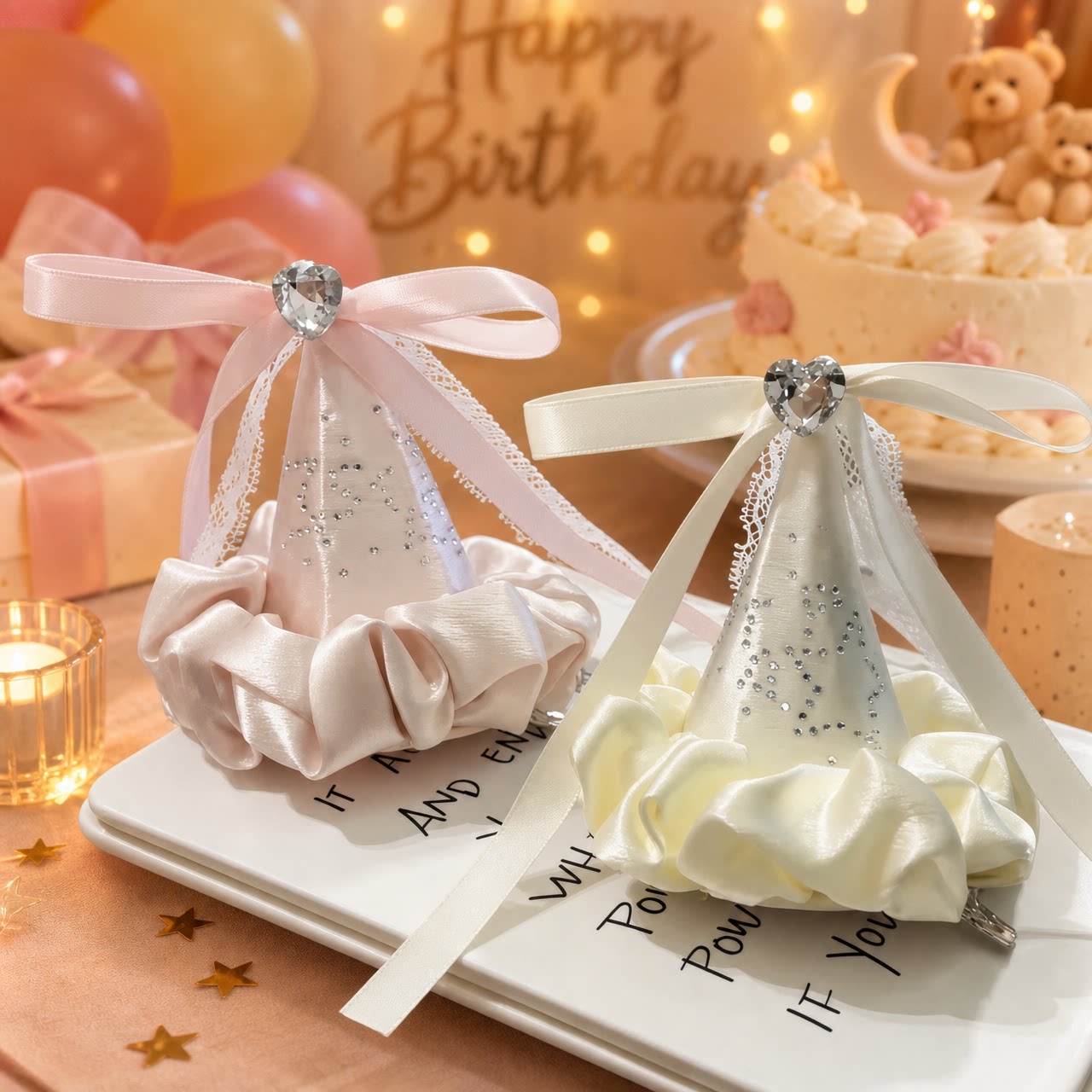 生日派对生日帽发夹女女童头饰