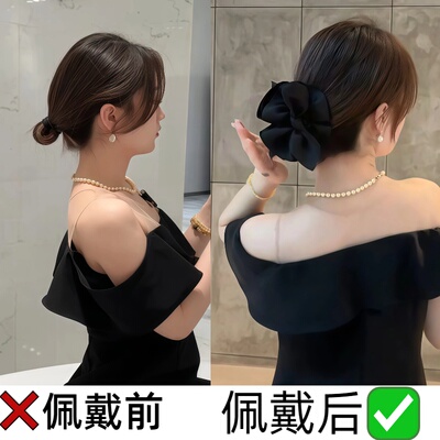 蝴蝶结抓夹鲨鱼夹子发抓大号发饰