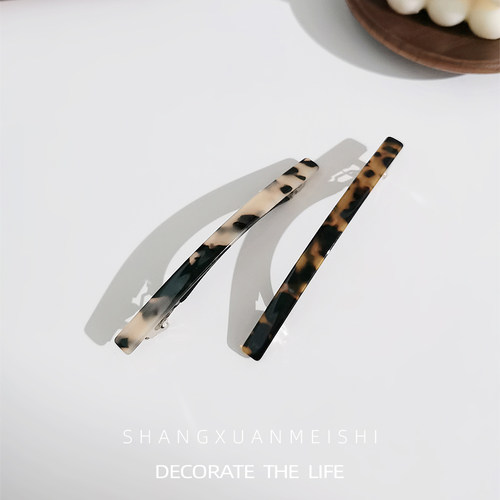 发夹醋酸豹纹韩国简约风弹簧