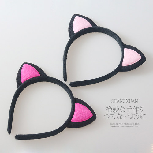 圣诞节卡通风头饰猫耳朵发箍