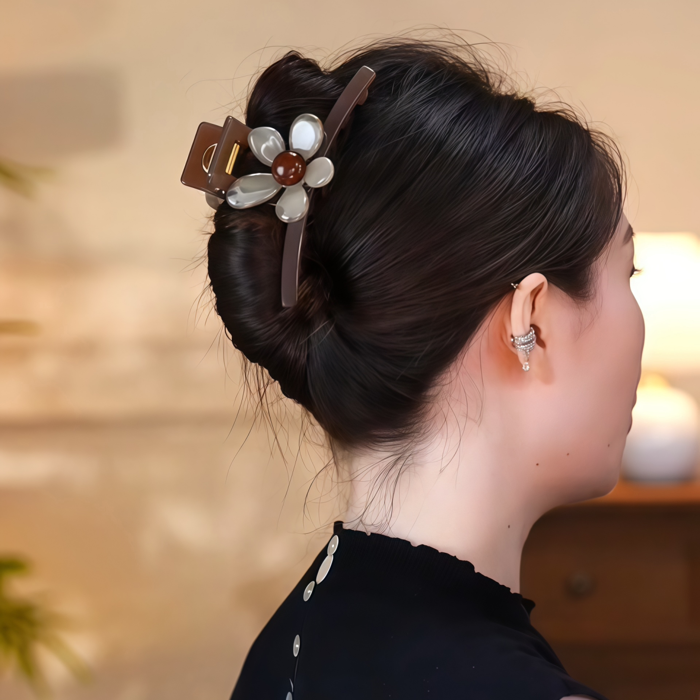 抓夹中号半扎发发夹女鲨鱼夹