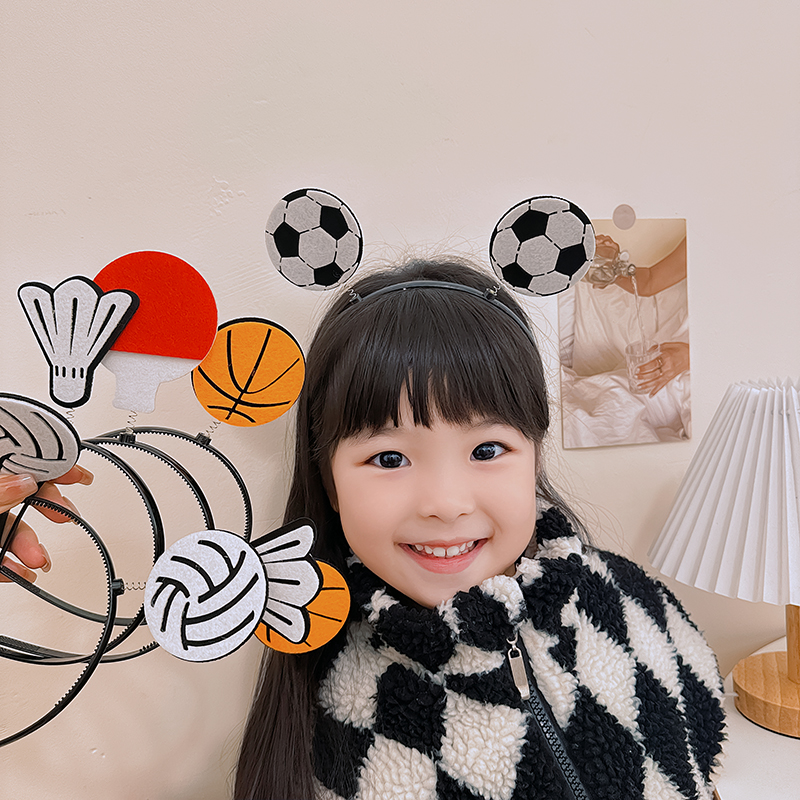 创意运动会头箍篮球道具男生发饰啦啦队头饰应援发箍搞怪可爱发卡