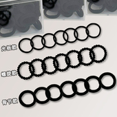 儿童头绳黑色扎头发小皮筋橡皮筋女宝宝扎头发绳拇指圈小揪揪发圈