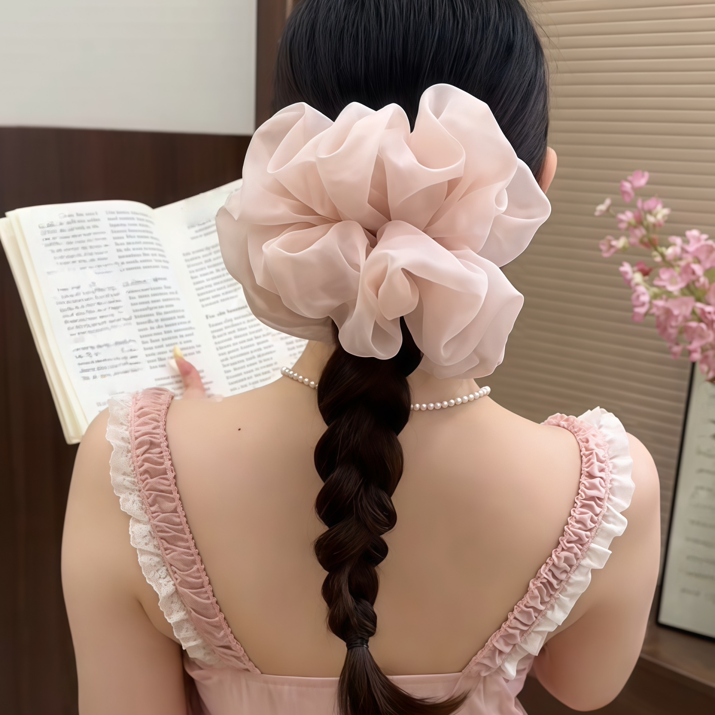 大肠发圈女丸子头头花扎头发皮筋