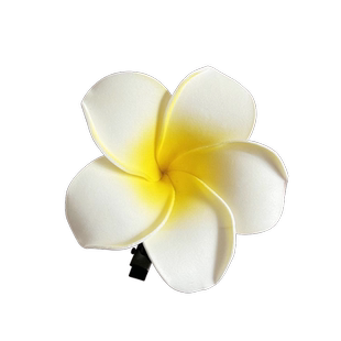 傣族装扮海边度假鸡蛋花发夹旅游拍照头饰花朵边夹小号仙女发卡子