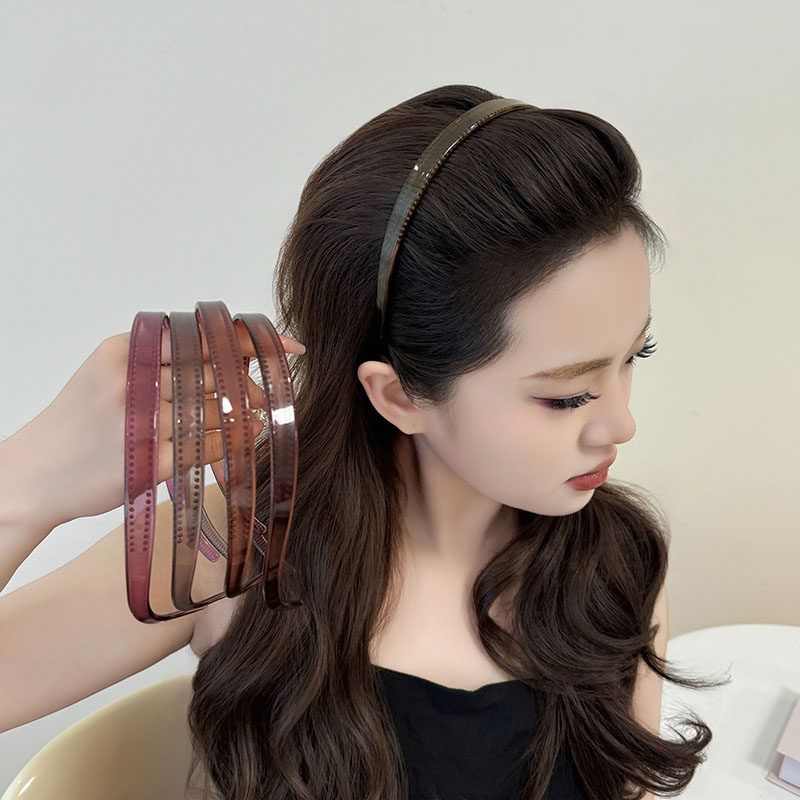 不勒头发箍【带齿防滑】经久耐用弹性高压发眼镜头箍洗脸固定发卡