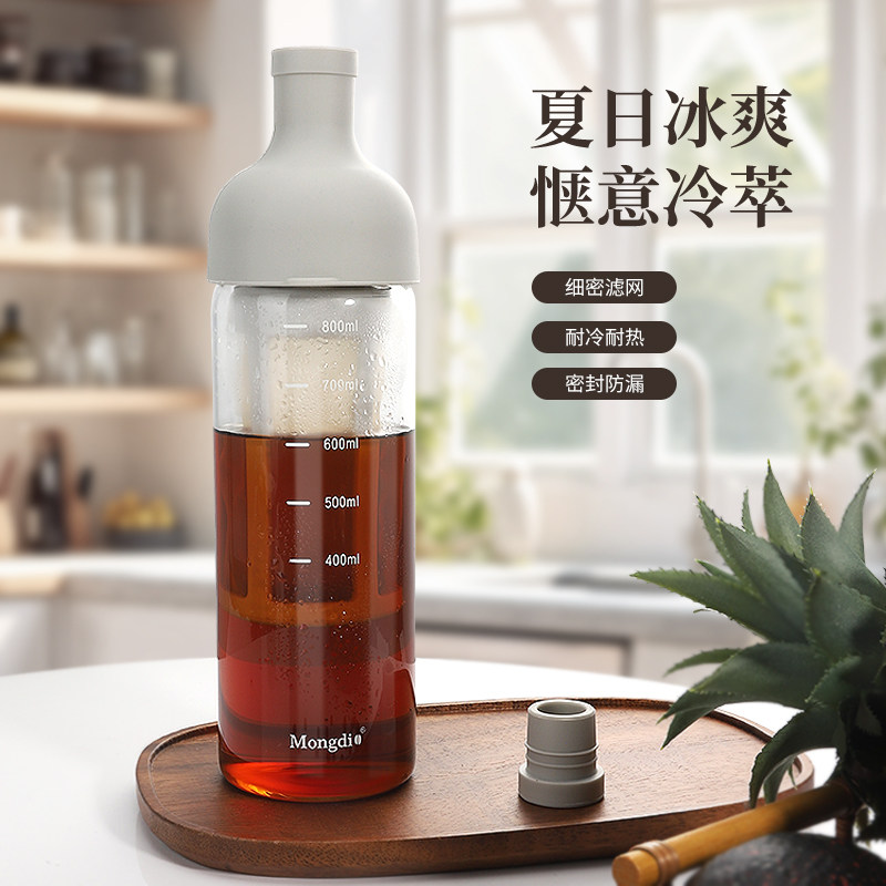 冷萃壶玻璃冷萃杯家用咖啡冷泡壶冷萃瓶大容量冰萃壶冷泡水果茶壶