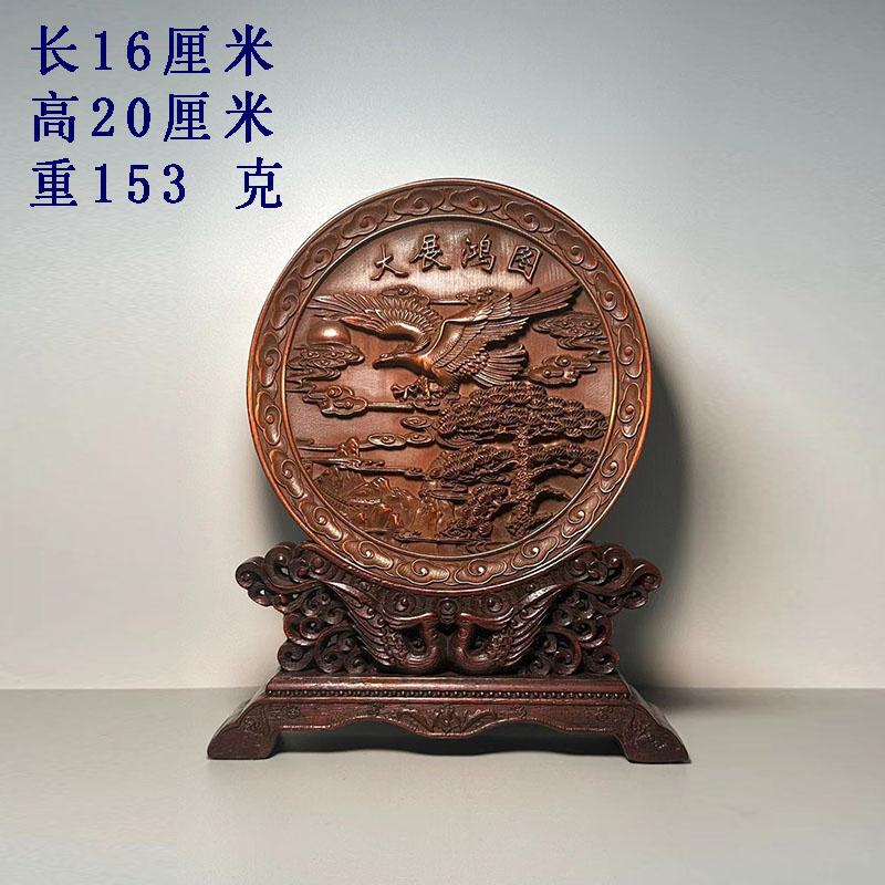古玩紫檀老鹰摆件家居客厅装饰品
