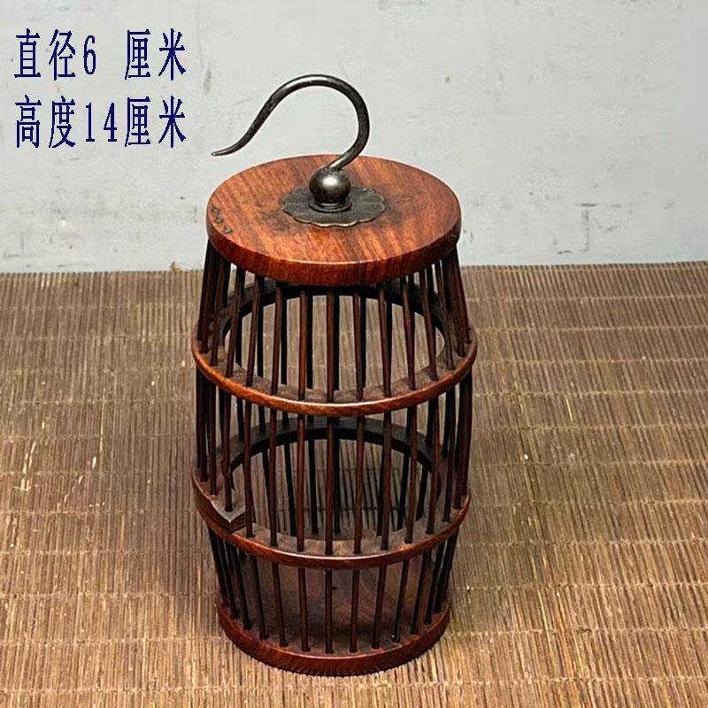 竹笼手工制作老竹雕花鸟笼