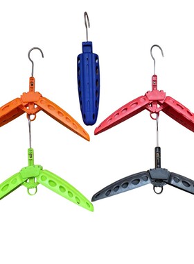 潜水服BCD湿衣衣架加厚防滑无痕折叠晾衣架背心衣架收纳挂架装备