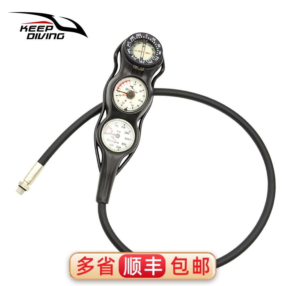 意大利原装进口水肺潜水三联表压力表深度计指北针多联仪表GG-997
