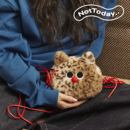 NotToday 可爱豹纹猫咪单肩包斜挎包小包手机包随身包 豹纹小猫