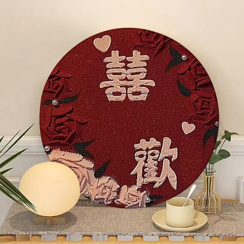 拾色丙烯简约现代手工肌理画diy