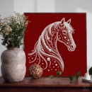 高级新中式 饰挂画 马年珍珠画diy材料包手工数字油画本命年生肖装