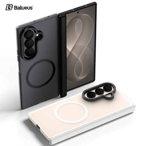 Balueus适用三星ZFold8Ultra手机壳Galaxy Z fold8ultra折叠屏保护壳磨砂磁吸新款fold8u中轴镜头全包外壳男