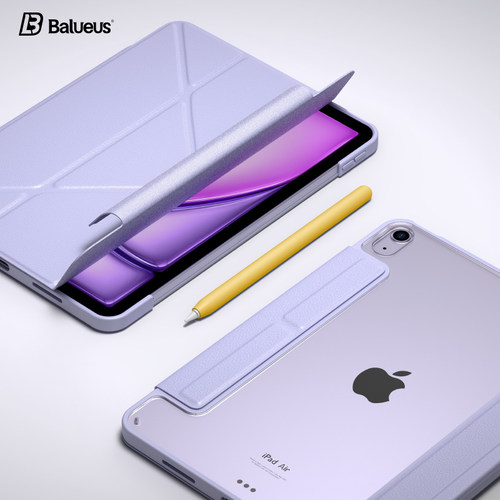 Balueus适用ipadair7保护壳ipadpro保护套ipad苹果平板11寸2025款无笔槽13寸透明亚克力air6超薄磁吸防弯5带4
