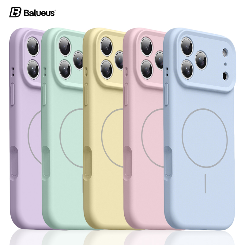 Balueus适用苹果17ProMax手机壳iPhone17Pro保护套17液态硅胶镜头全包防摔AI相机拍照按键17pm磁吸外壳女新款