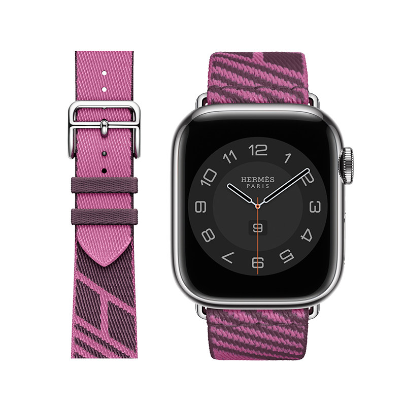 巴鲁斯applewatch7表带苹果手表iwatch6精织尼龙s7高级感s6运动se女wa