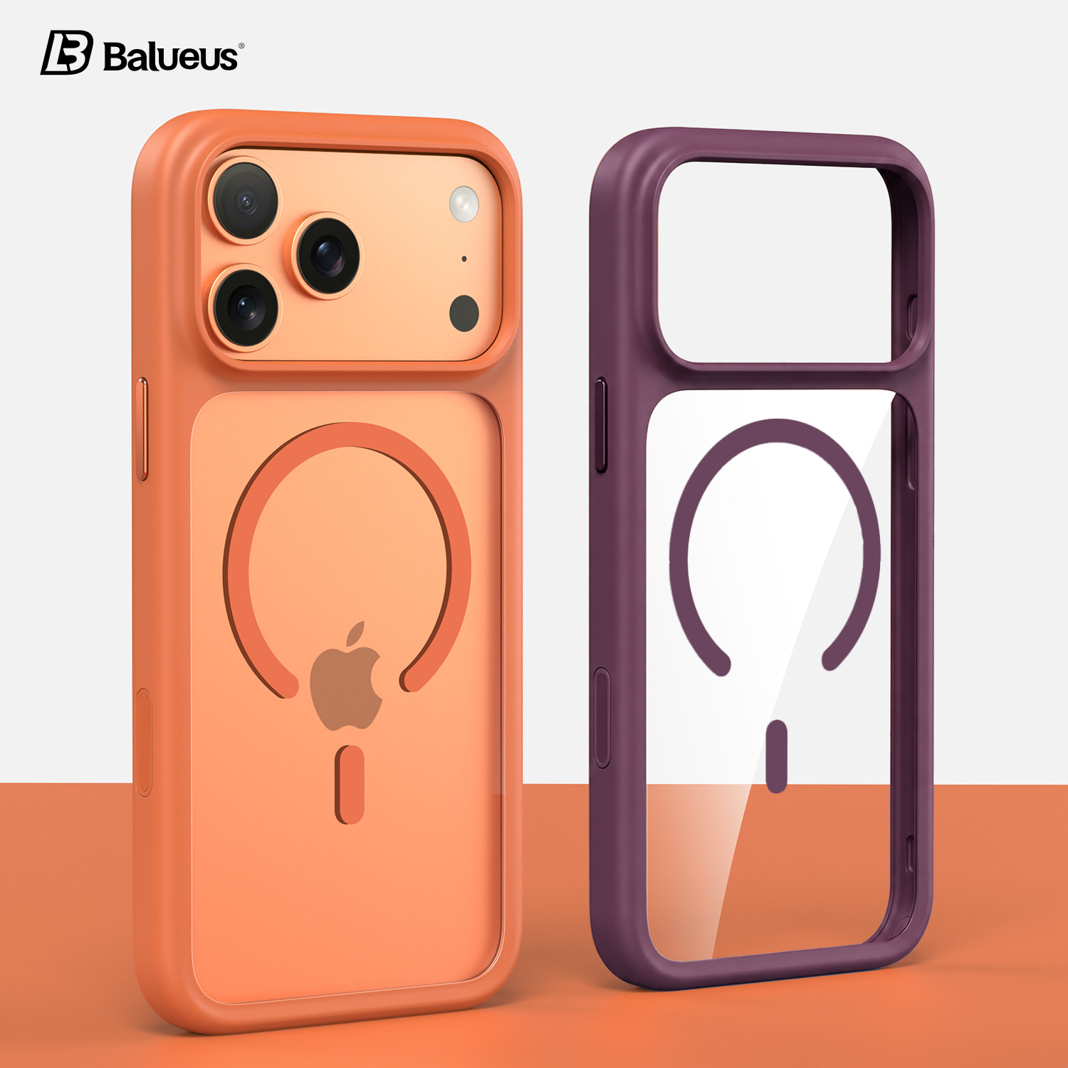 Balueus适用苹果17ProMax手机壳iPhone18Pro高端保护套18超薄透明AIR新品全包防摔pm磁吸外壳男2026新款男女