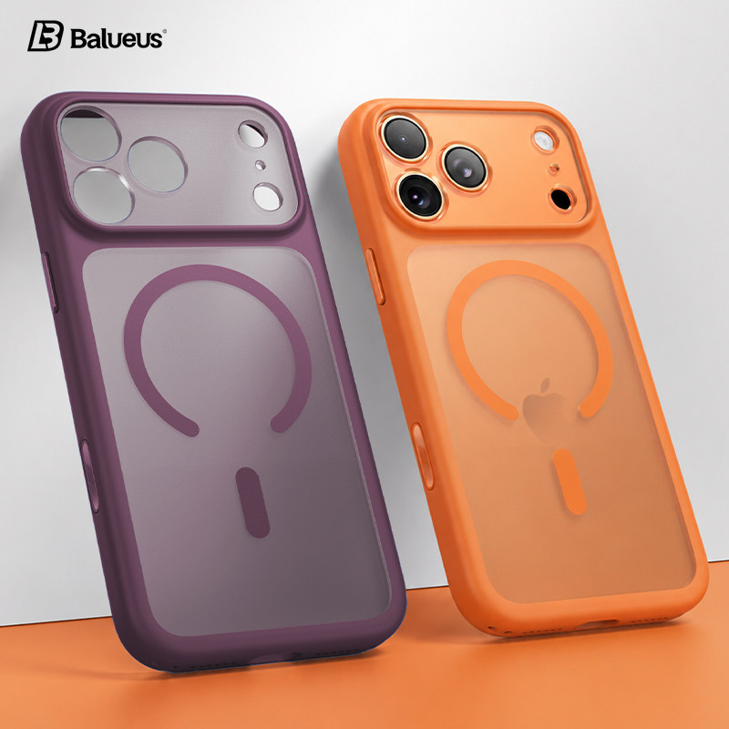 Balueus适用苹果17ProMax手机壳iPhone18Pro高端保护套硅胶肤感磨砂18镜头全包防摔磁吸Air外壳男女2026新款										