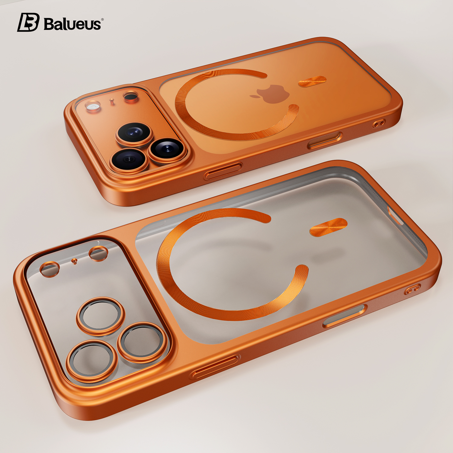 Balueus适用苹果17ProMax手机壳iPhone17Pro保护套17微磨砂镜头全包防摔高级感Air超薄磁吸外壳2025新款男女