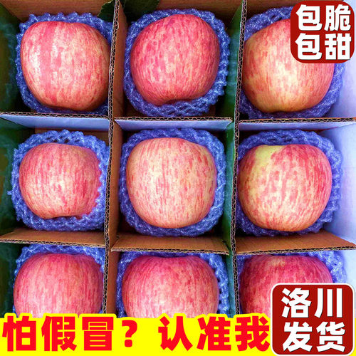 正宗洛川苹果脆甜条纹果