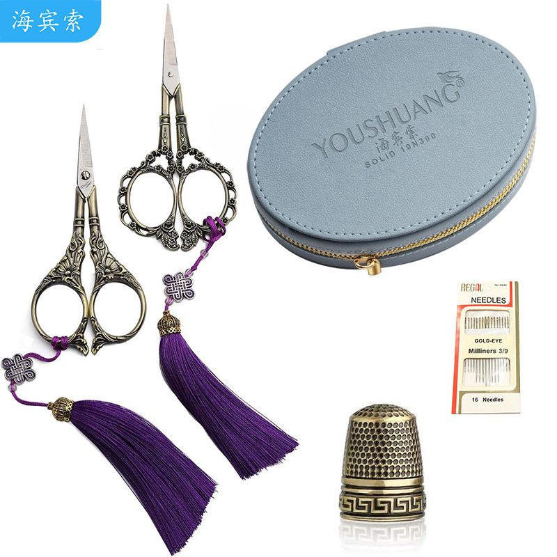 剪3件套刺绣缝纫锋利尖不锈钢精致特色礼品DIY 线头拼布手工具