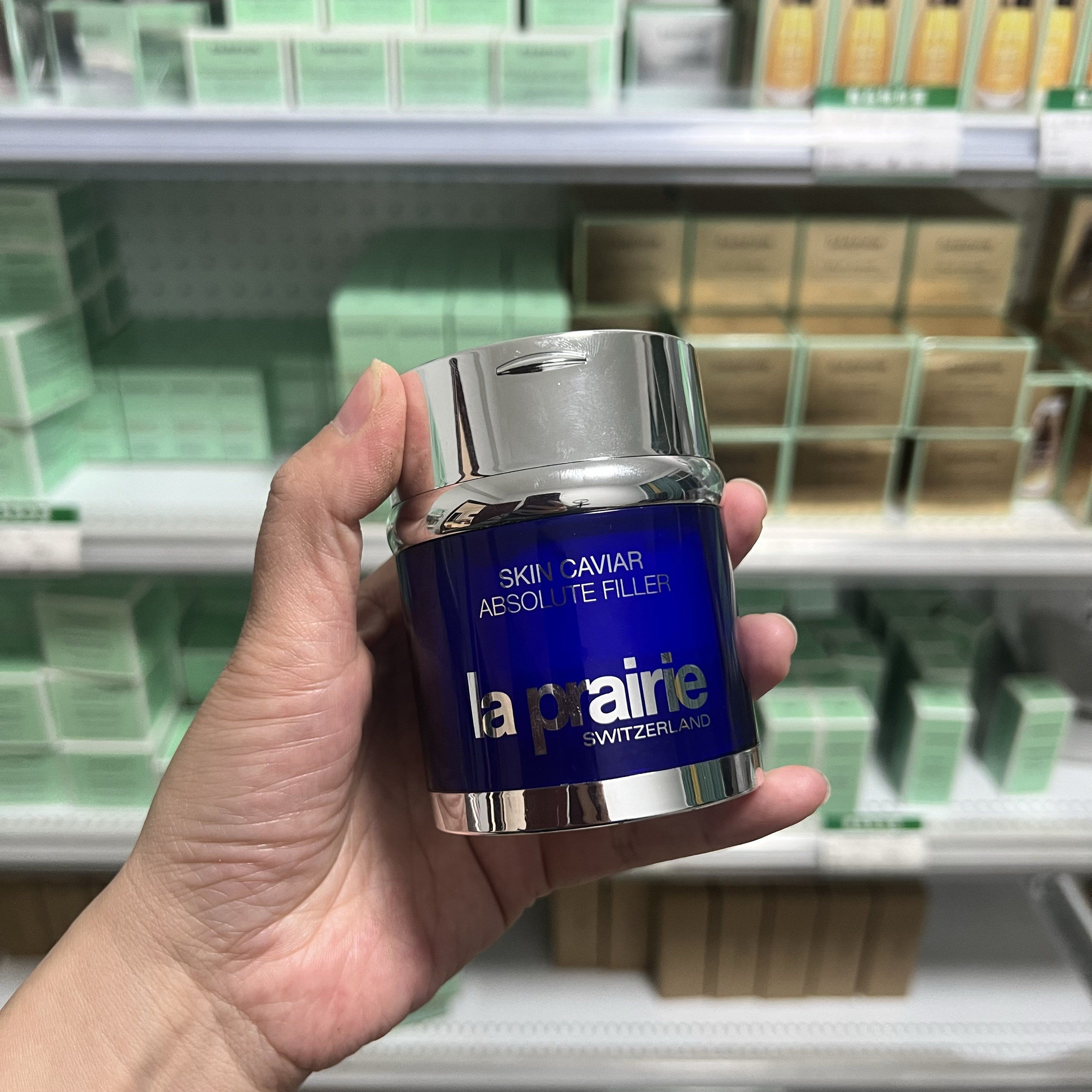 法版无盒la prairie莱珀妮蓓丽蓝鱼子精华充盈面霜60ml简装淡纹