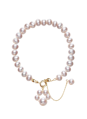 招财天然珍珠猫爪手链虎爪ins