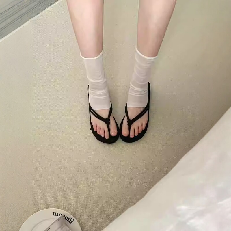 夏日限定松弛感踩脚腿套防晒简约图片
