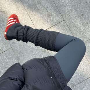 天呐~喜欢袜套+Leggings的感觉!小小袜套轻松拿捏!氛围感就有了