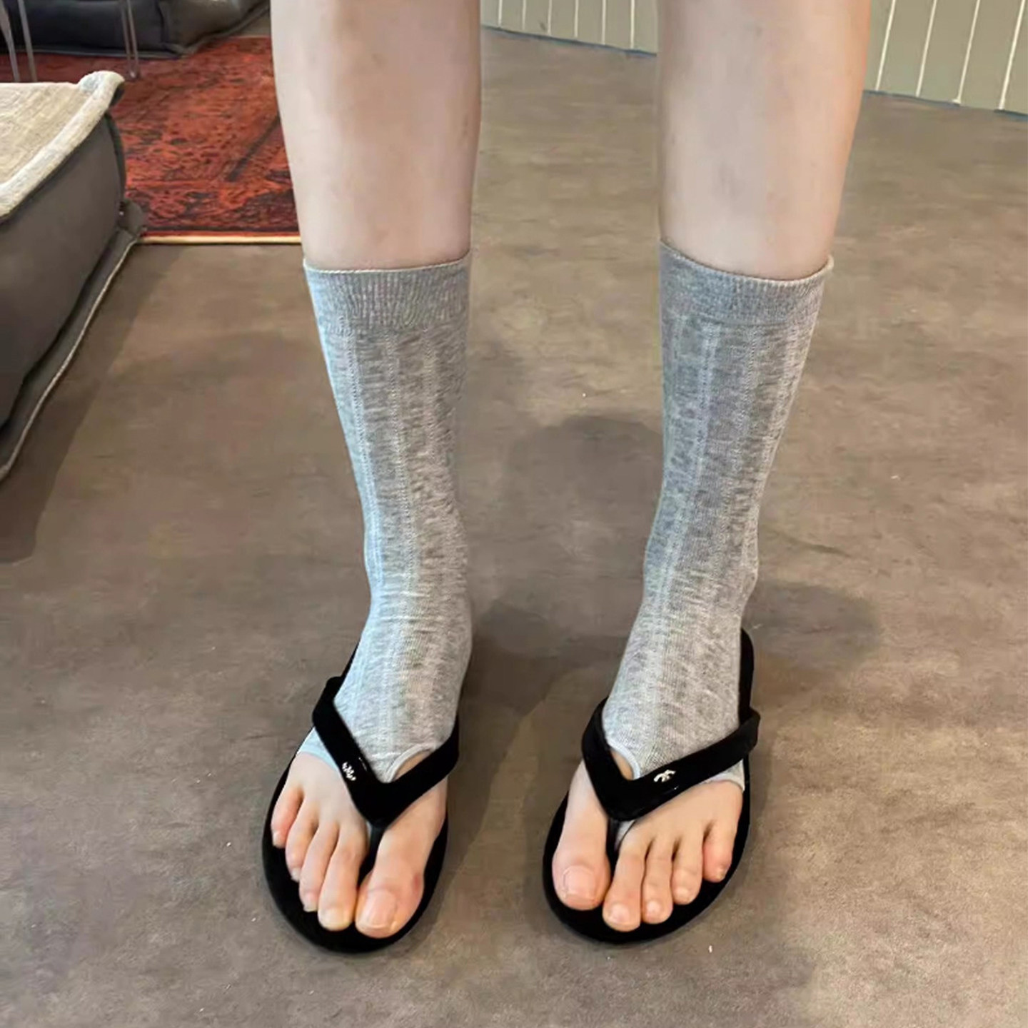 韩系芭蕾堆堆分趾夹趾袜套袜子女