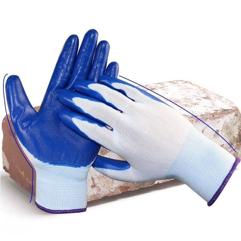 劳保耐磨PVC防水防滑全胶皮耐油工作手套满挂浸胶手部防护用品