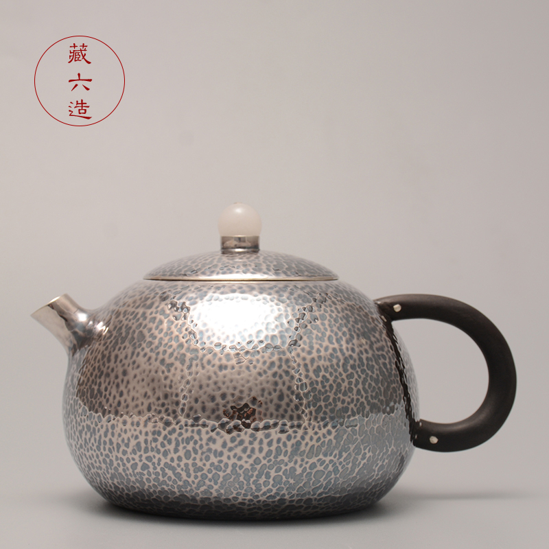 藏六文旦一张打日本高端茶具银壶