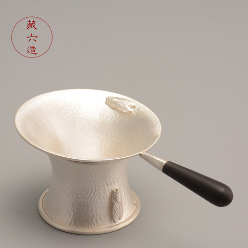 茶道配件纯银999过滤器家用