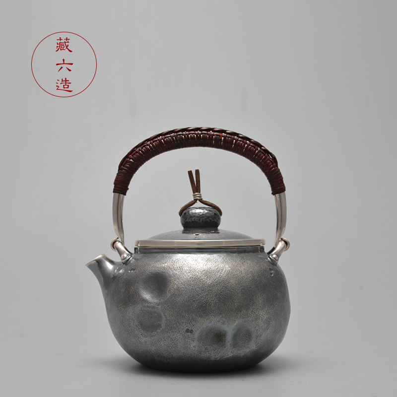 藏六造仿古银壶纯银烧水泡茶壶