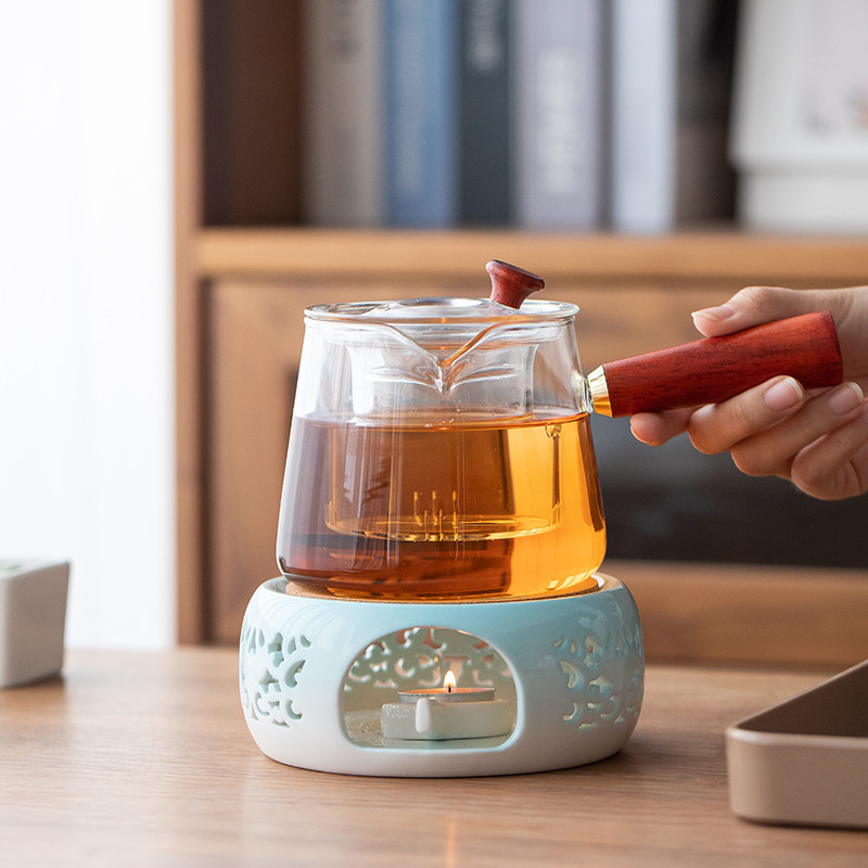 花茶壶蜡烛加热家用泡茶壶养生茶具玻璃烧水壶电陶炉煮茶器煮茶炉