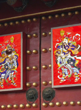 特大门神书院茶楼钟楼防水防晒