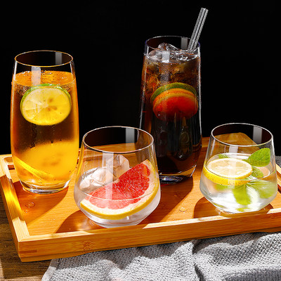 鸡尾酒杯组合套装酒吧柯林杯莫吉托mojito杯创意调酒海波玻璃杯子