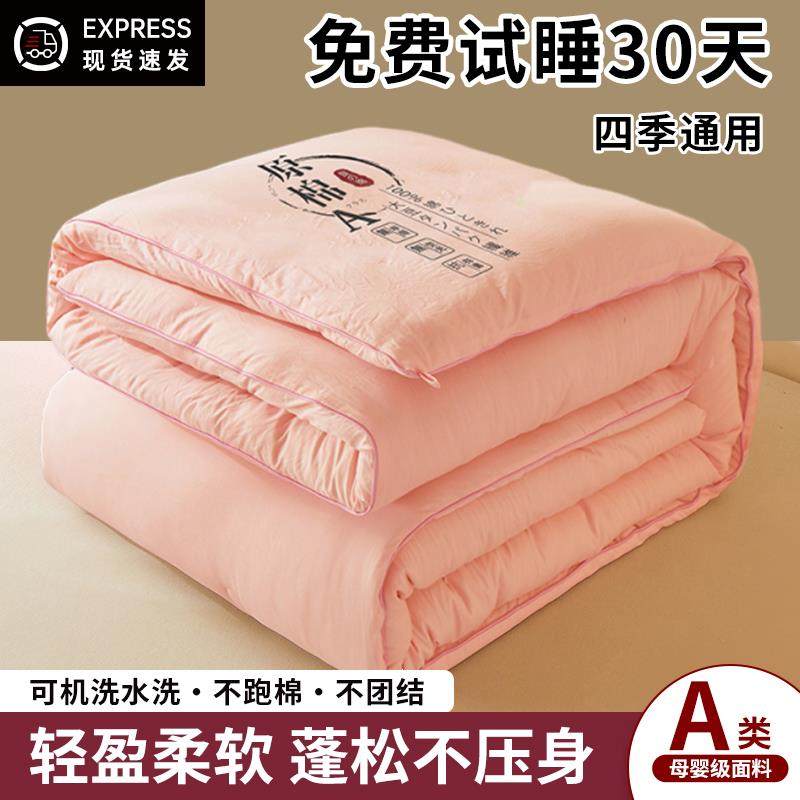 燕窝大豆纤维被子冬被冬天加厚保暖秋冬季棉被四季通用被芯春秋被
