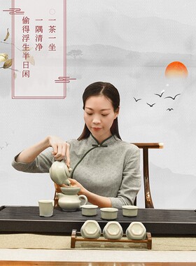 新功J61茶盘实木长方形黑坚木茶具套装家用简约茶台茶托盘小茶盘