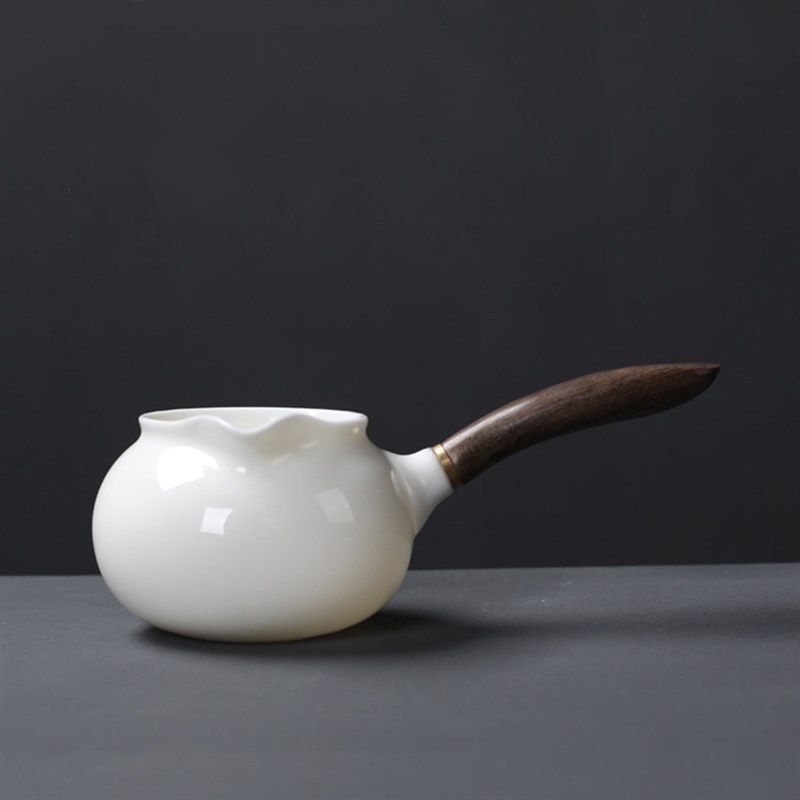 手把公道杯泡茶分茶器日式玉瓷功夫茶具海茶道配件过滤分茶碗公杯