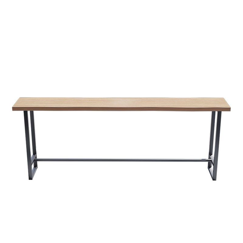 实木吧台桌美式定制家用阳台简约高脚长条桌桌椅组合商用靠墙窄桌