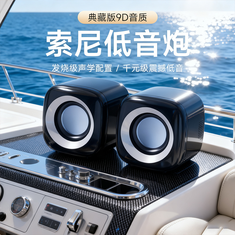 音响台式电脑家用桌面有线游戏电竞音箱发烧级重低音炮一对式喇叭